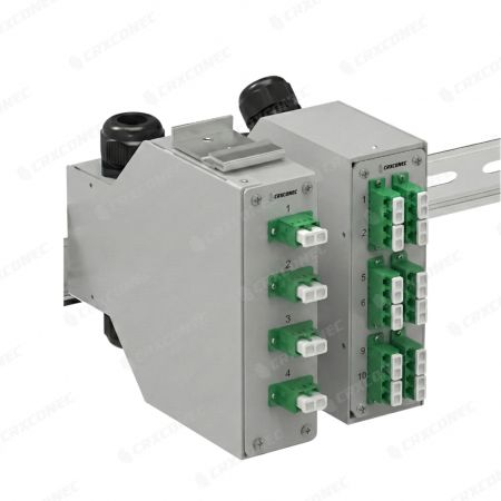 DIN 레일 설치를 위한 모듈식 전면 패널 디자인